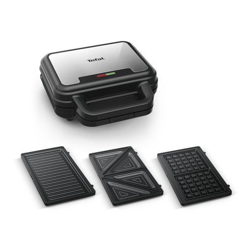 EAN 3016661177057 - Tefal SW383D10 sandwichera 700 W Negro, Acero inoxidable imagen 1