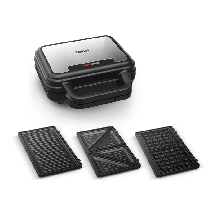EAN 3016661177057 - Tefal SW383D10 sandwichera 700 W Negro, Acero inoxidable imagen 1
