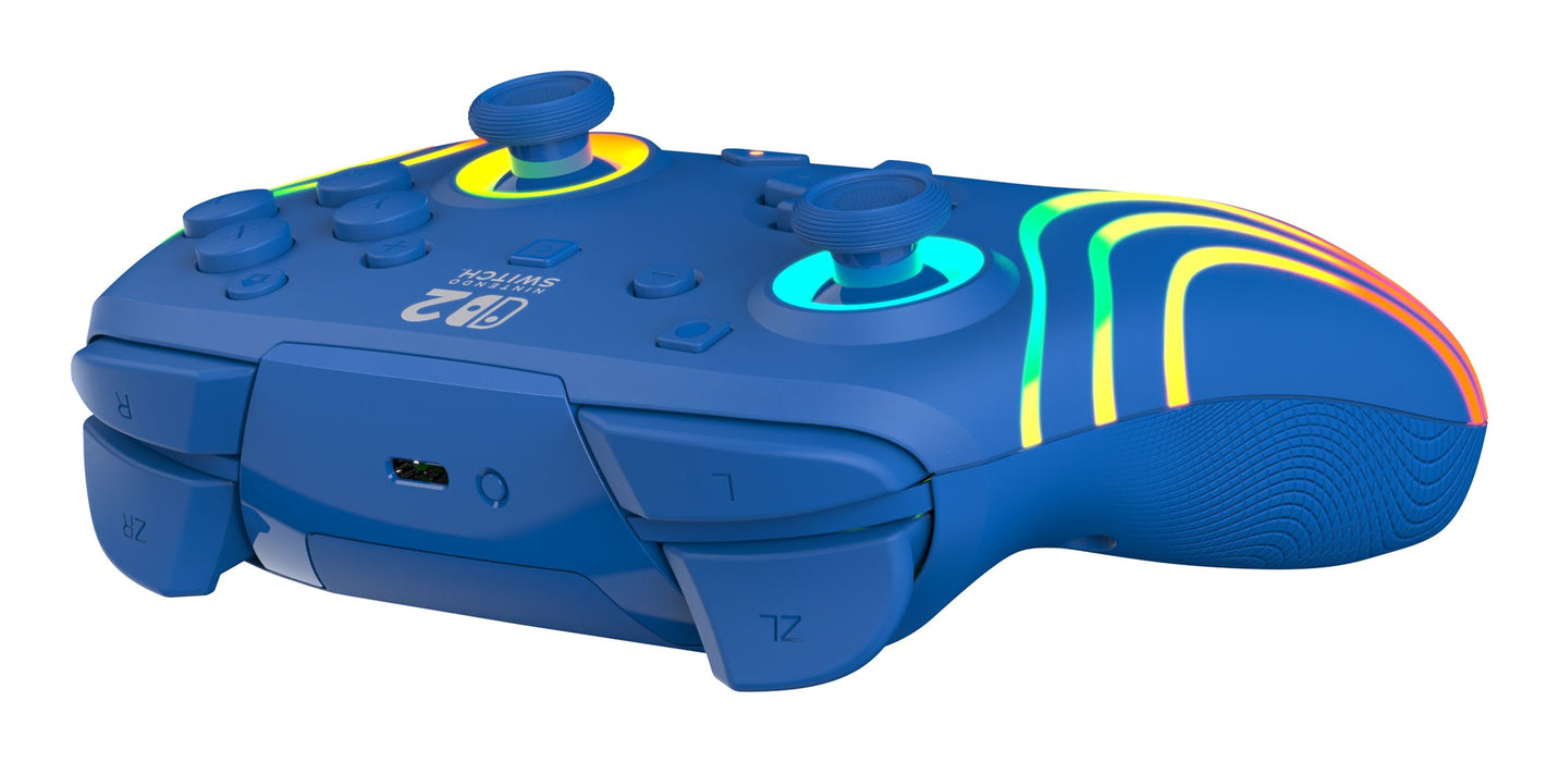 Turtle Beach Afterglow Azul Mando De Juego Rgb Inalámbrico Para Nintendo Switch 2