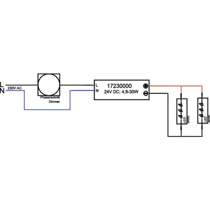 Brumberg 17230000 Netzgerät Rechte. Ws Phase 30w 24v