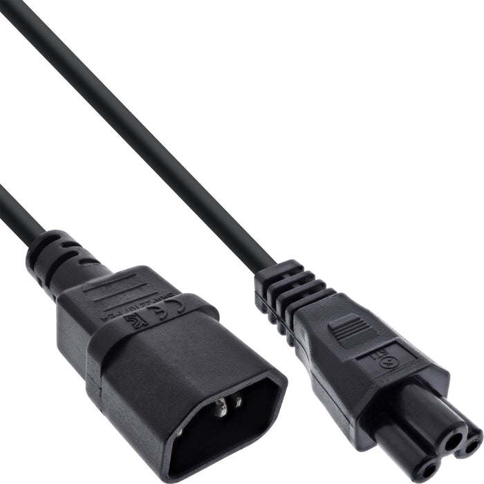 Inline® Power Cable, C14 Socket A C5 Connector, Negro, 1m