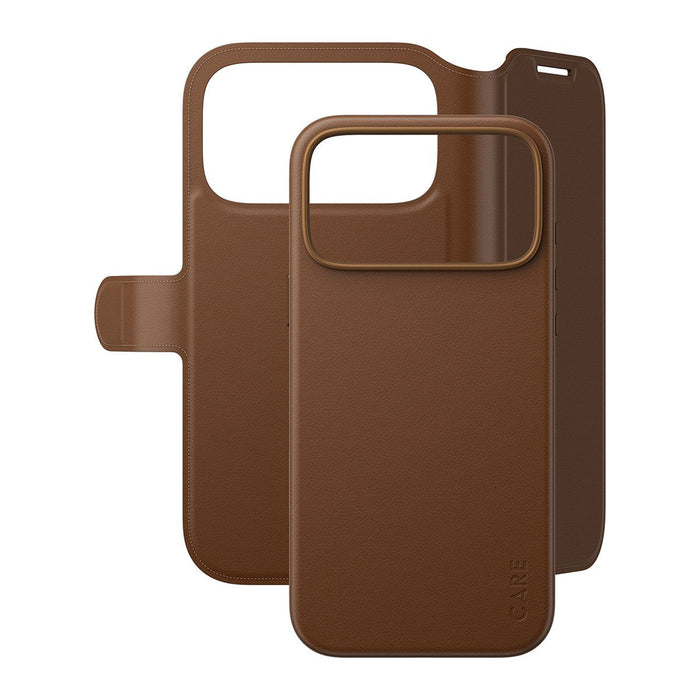 Care By Panzerglass Tango 2-In-1 Wallet Case Marrón M. Magsafe Iphone 17 Pro Max