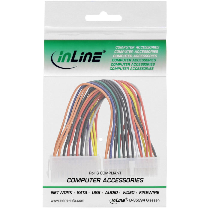 Adaptador De Alimentación De La Placa Base Inline De 20 Pines Hembra A 24 Pines Eps Macho De 0,16 M