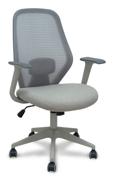 Piqueras Y Crespo Forol Silla Ergo529 Gris Respaldo Malla Gris Asiento Tela Gris Base Piramidal Gris Claro Ruedas Nailon
