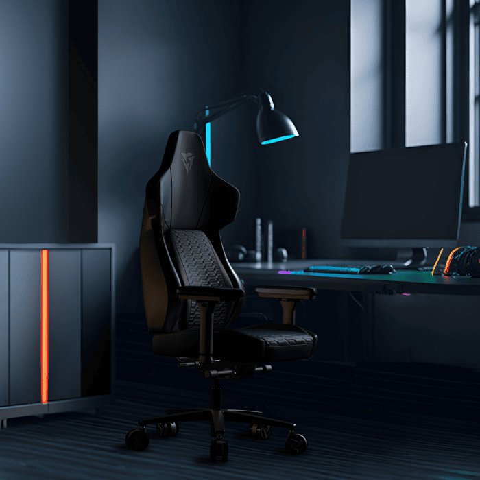Thunderx3 Core-Racer Gaming Silla - Negro