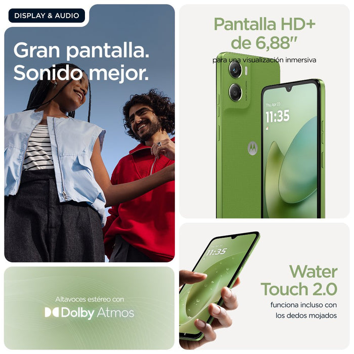 EAN 0840493605258 - Motorola moto g06 17,5 cm (6.88") SIM doble Android 15 4G USB Tipo C 4 GB 256 GB 5200 mAh Verde imagen 15