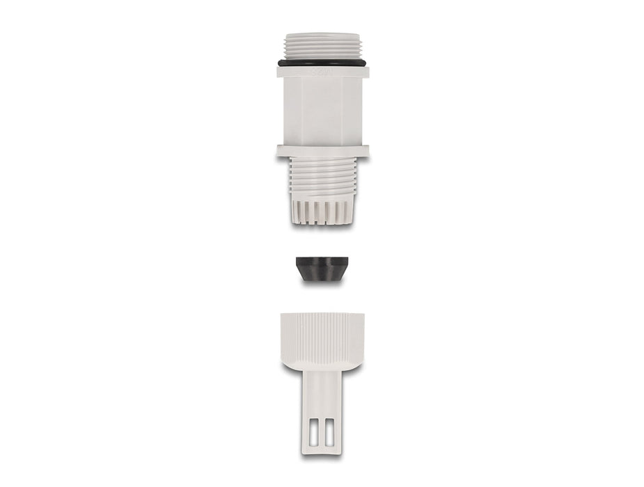 Delock 60657 Prensacables M28 Con Cierre De Bridas Gris