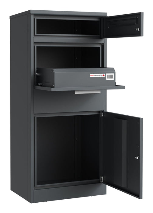 Phoenix Safe Paket Box Pb1121aak Graphitgris Schlüssel Gross