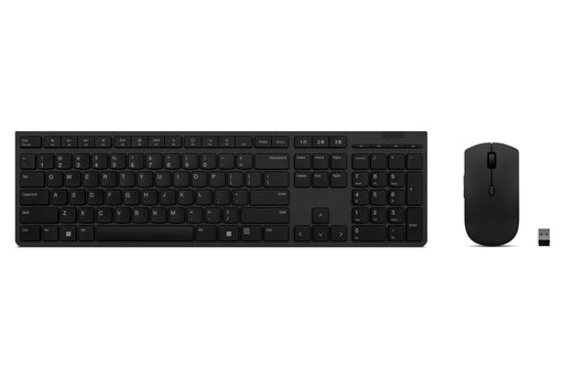 EAN 0195892062448 - Lenovo 4X31K03931 teclado Ratón incluido RF Wireless + Bluetooth Inglés de EE. UU. Negro imagen 1