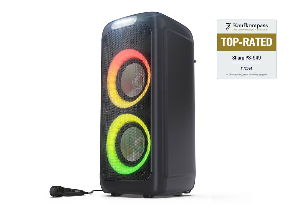 EAN 4974019204482 - Sharp PS-949 altavoz portátil o de fiesta Altavoz para fiestas Negro imagen 2