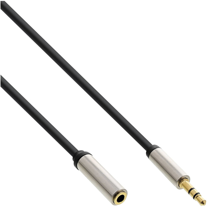 Cable De Audio Inline Slim 3.5mm Macho A Hembra Estéreo 5m