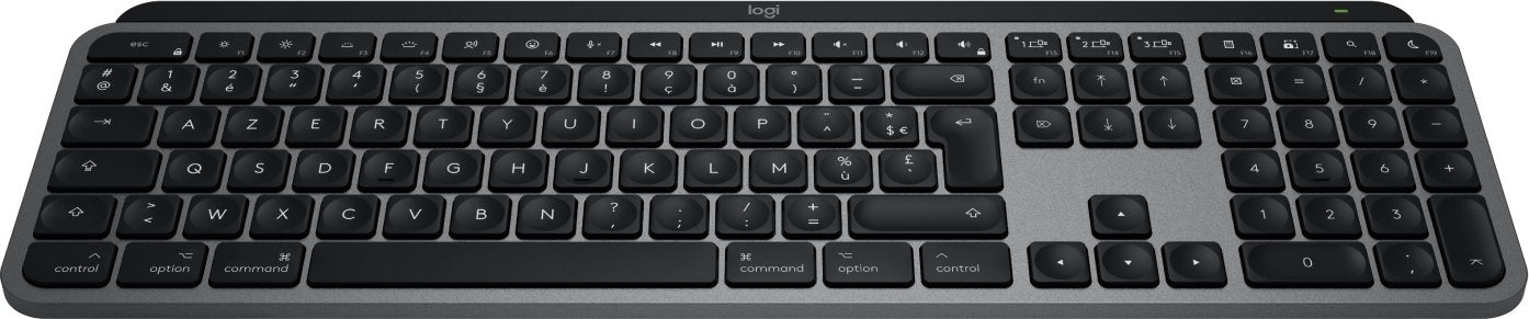 EAN 5099206114685 - Logitech Master MX Keys S for Mac teclado Oficina RF Wireless + Bluetooth AZERTY Francés Aluminio, Negro imagen 2