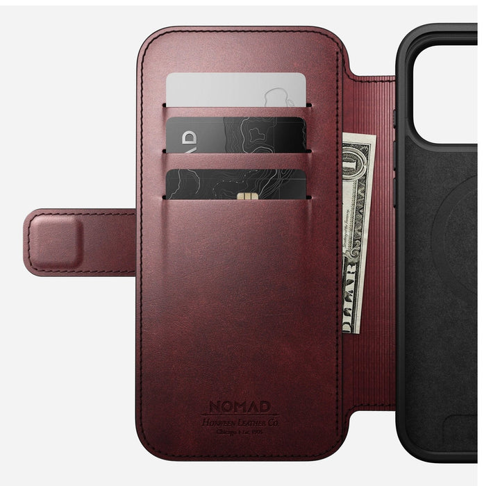 Nomad Modern Leather Folio Iphone 17 Pro Max Burgundy H.