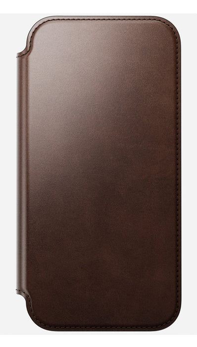 Nomad Modern Leather Folio Iphone 17 Pro Max Rustic Brown H