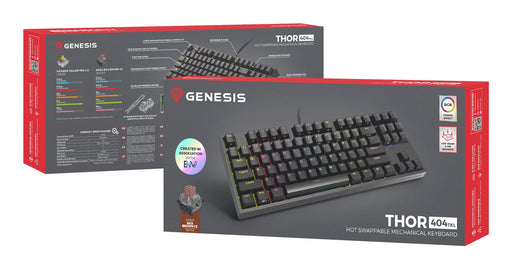 EAN 5901969443219 - GENESIS Thor 404 TKL teclado Juego USB QWERTY Inglés de EE. UU. Negro imagen 2