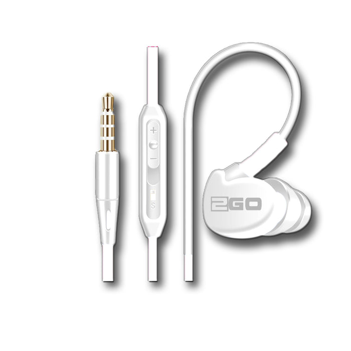 EAN 4010425955744 - 2GO Active 1 Auriculares Alámbrico Dentro de oído Llamadas/Música Blanco imagen 1