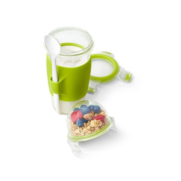 EAN 4009049529516 - EMSA CLIP & GO Táper 0,45 L Plástico Verde, Transparente 1 pieza(s) imagen 2