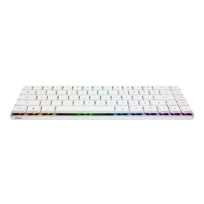 Teclado Frances Asus Rog Falchion Rx Low Profile Usb + Rf Wireless + Bluetooth Blanco