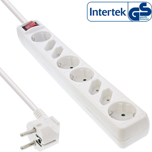 EAN 4043718188208 - InLine 16483T base múltiple 3 m 4 salidas AC Blanco imagen 1