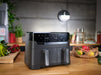 EAN 3045380024243 - Tefal Dual Easy Fry & Grill EY905B Doble 8,3 L Independiente 2700 W Freidora de aire caliente Gris imagen 3
