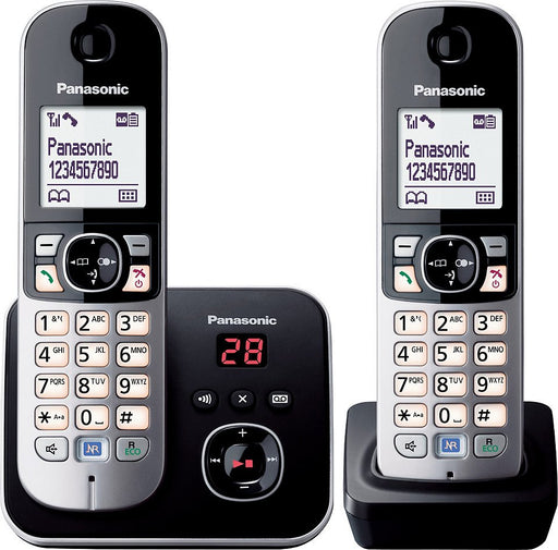 EAN 5025232675425 - Panasonic KX-TG6822GB teléfono Teléfono DECT Identificador de llamadas Negro, Plata imagen 1
