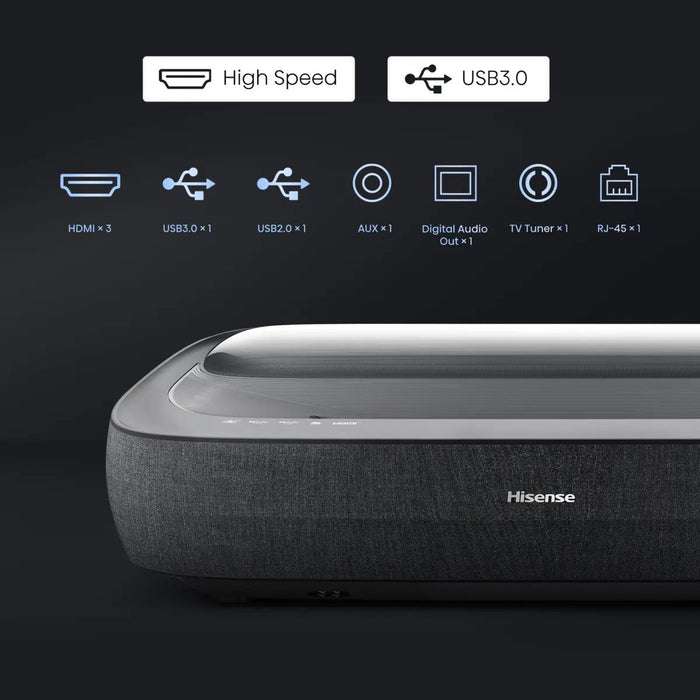EAN 6942147487921 - Hisense 100L9HD proyector de TV Proyector de alcance ultracorto 3000 lúmenes ANSI DLP UHD 4K (3840x2160)  imagen 13