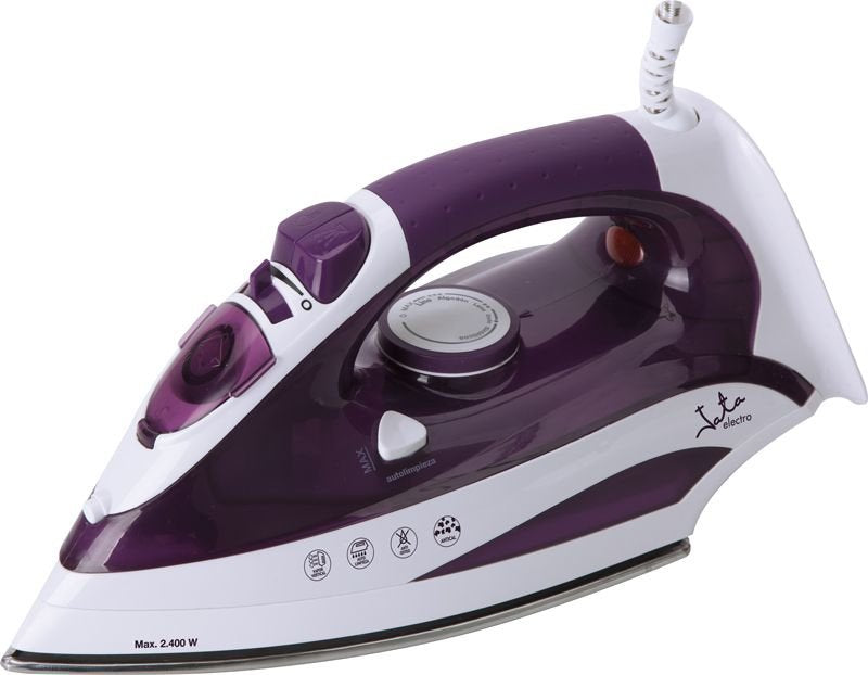 EAN 8421078034841 - JATA PL225 plancha Plancha a vapor Suela de acero inoxidable 2400 W Púrpura, Blanco imagen 1