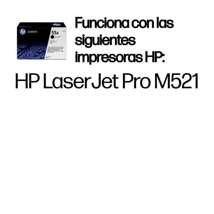EAN 0884420133698 - HP 55A Black Original LaserJet Toner Cartridge cartucho de tóner 1 pieza(s) imagen 2