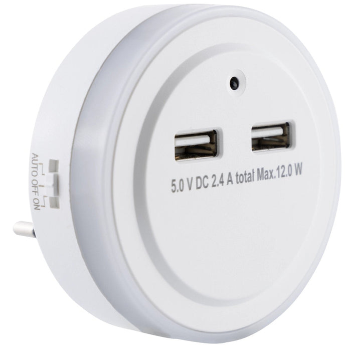 Rev Night Light Led Sensor 2x Usb-A