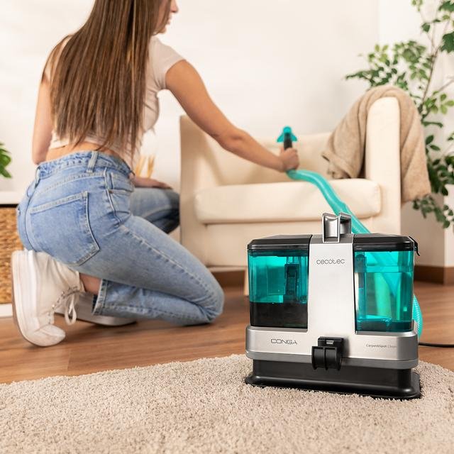EAN 8435771901003 - Cecotec Conga 2000 Carpet&Spot máquina de limpieza de alfombras Caminar-detrás Negro, Verde imagen 9