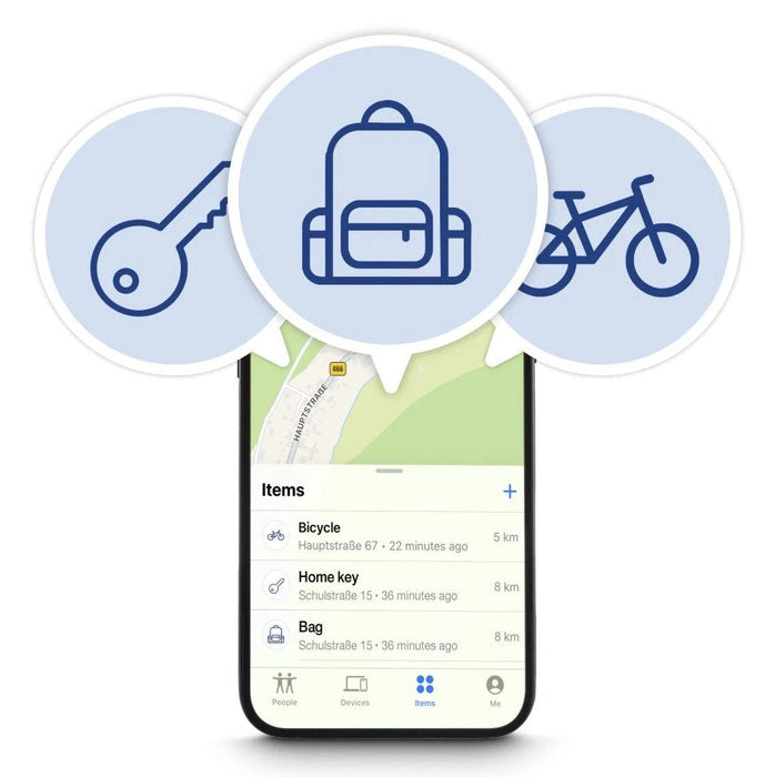 Localizador Hama Find My Antiperdida Para Apple - Bluetooth - Policarbonato Y Silicona - Autonomia Hasta 240 Dias -