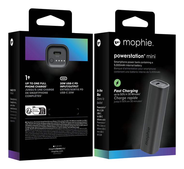 EAN 0840390341525 - mophie Powerstation Mini 5000 mAh Negro imagen 5