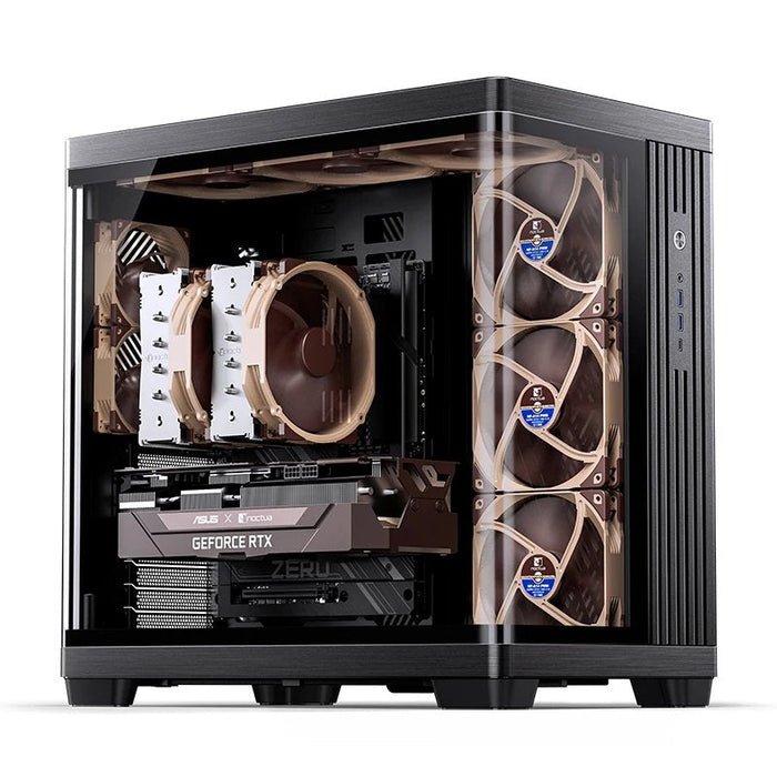 Jonsbo Tk-4 Gehäuse, Midi-Tower, Atx, Tempered Glass - Schwarz