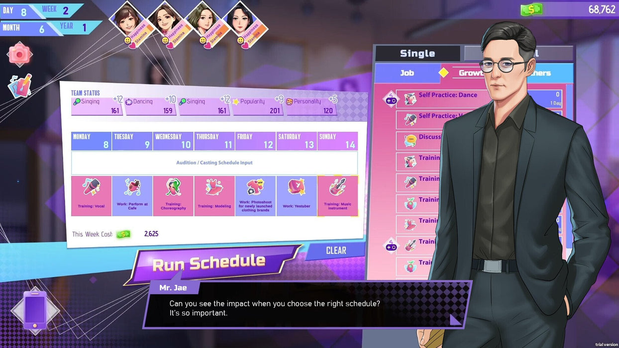 Juego K-Pop Idol S. Road To Debut Playstation 5