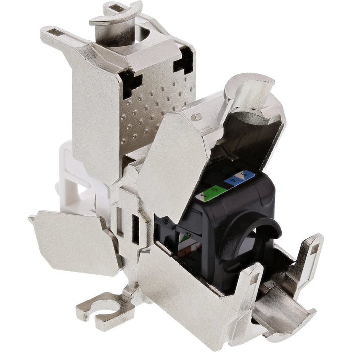 Caja De Conexión Inline Cat.6a 600 Mhz Lsa Blindado