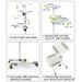 EAN 8057685309593 - Techly ICA-TB TPM-6 mueble y soporte para dispositivo multimedia Blanco Mesita con ruedas para multimedia imagen 8