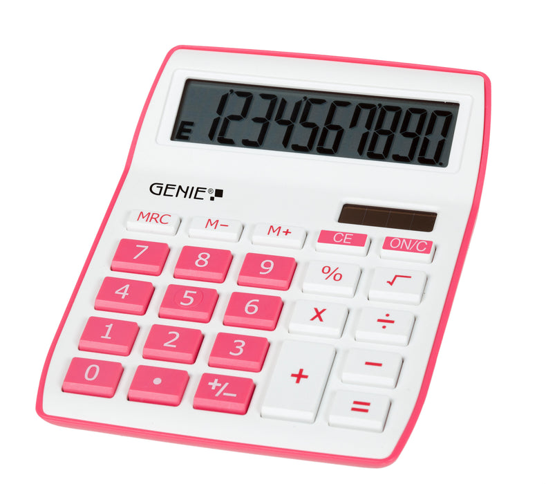 EAN 4015468122641 - Genie 840 P calculadora Escritorio Pantalla de calculadora Rosa, Blanco imagen 1