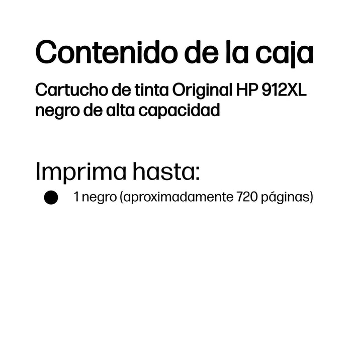 EAN 199764686862 - HP 912XL High Yield Black Original Ink Cartridge cartucho de tinta 1 pieza(s) Alto rendimiento (XL) imagen 3