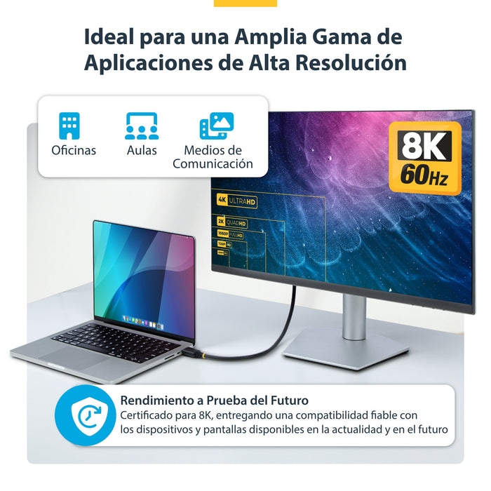 EAN 0065030923989 - StarTech.com HDMI21-CBL-8K60-5M cable HDMI HDMI tipo A (Estándar) Negro imagen 9