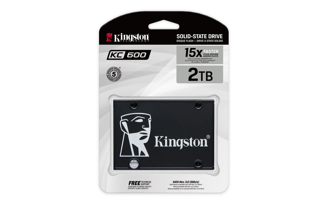 EAN 0740617304350 - Kingston Technology KC600 2 TB 2.5" Serial ATA III 3D TLC NAND imagen 3