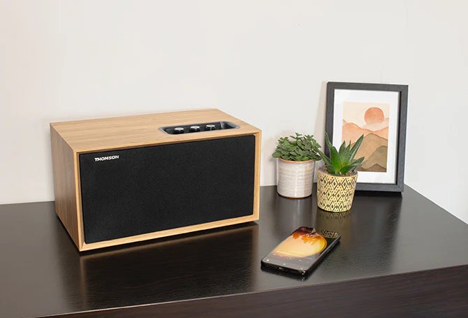 EAN 3499550388381 - Thomson WS502 sistema de audio para el hogar Microcadena de música para uso doméstico Negro, Madera imagen 5