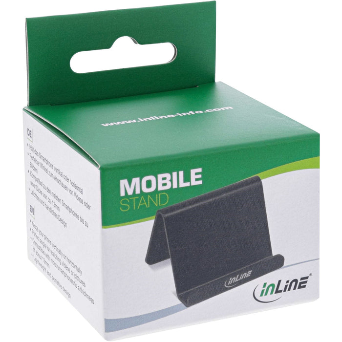 Inline Smartphone Y Soporte Para Teléfono Móvil Para Escritorio Negro