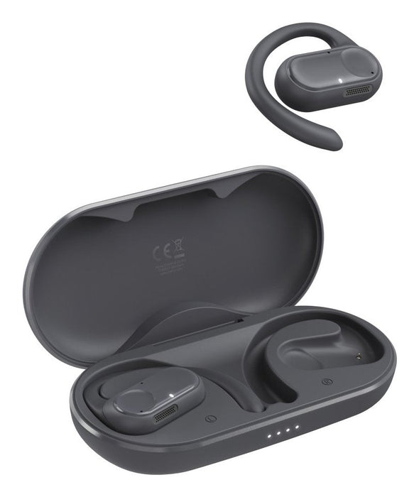 Auricular Bluetooth Open Ear Hama Spirit Open Ows Tws 18h Microfono Color Negro