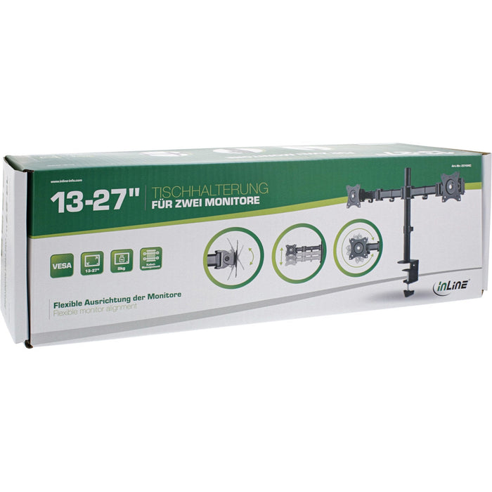 Soporte De Escritorio Inline Para 2x Tft/Lcd/Led Hasta 68 Cm 27" Máx. 2x 8 Kg