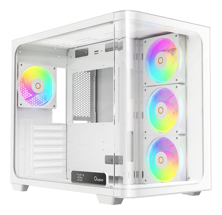 Caja Pc Ocypus Iota C70 Curve Argb Digital (Blanco, 270°-Panoramaglas) Iota-C70-Whd400cd-Gl