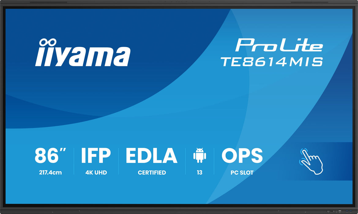EAN 4948570124046 - iiyama PROLITE TE8614MIS-B2AG Pantalla plana para señalización digital 2,17 m (85.6") LCD Wifi 435 cd / m imagen 1