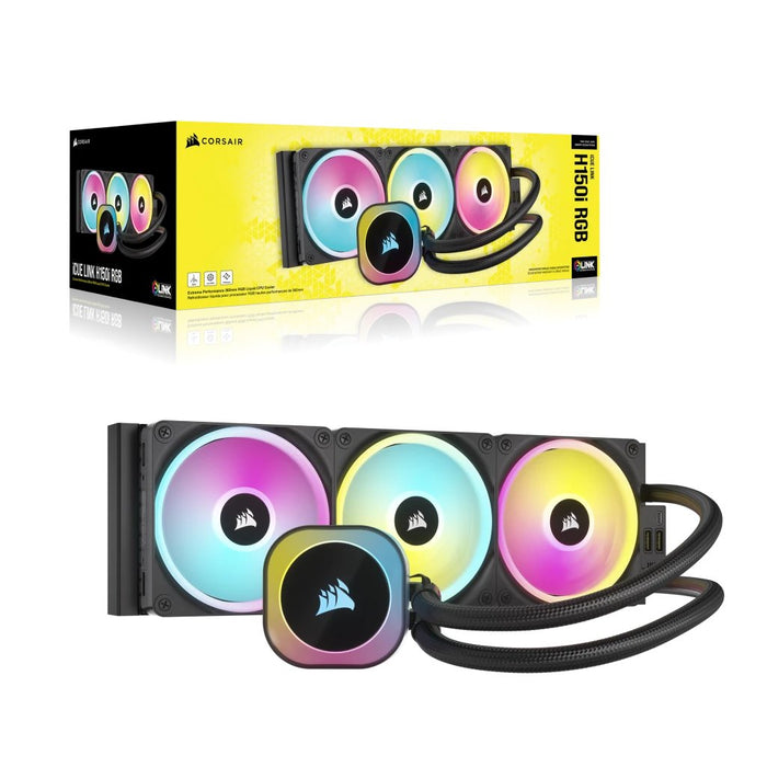 EAN 0840006665830 - Corsair H150I Procesador Sistema de refrigeración líquida todo en uno 12 cm Negro imagen 11