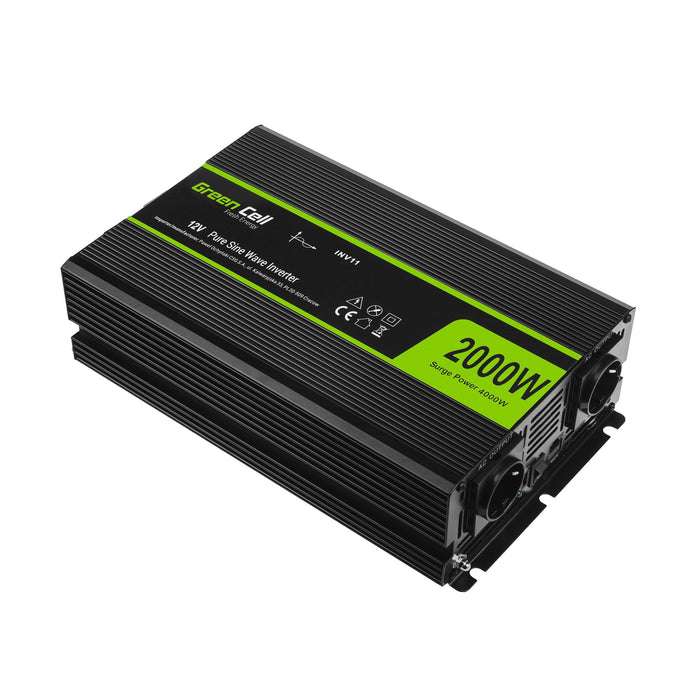 EAN 5902719427909 - Green Cell INV11 adaptador e inversor de corriente Auto 2000 W Negro imagen 2