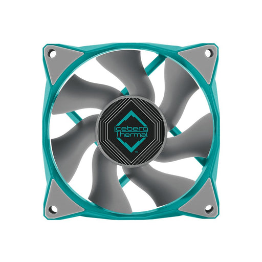 EAN 1230000071093 - Iceberg Thermal IceGALE Xtra Carcasa del ordenador Ventilador 8 cm Verde azulado 1 pieza(s) imagen 1