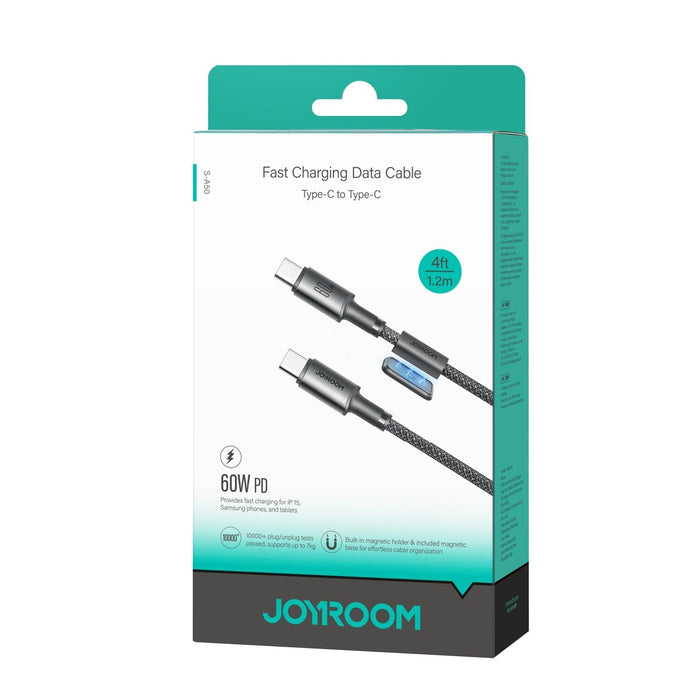 Cable De Carga Rápida Usb-C A Usb-C Joyroom Unlimited Series S-A50 Con Organizador Magnético